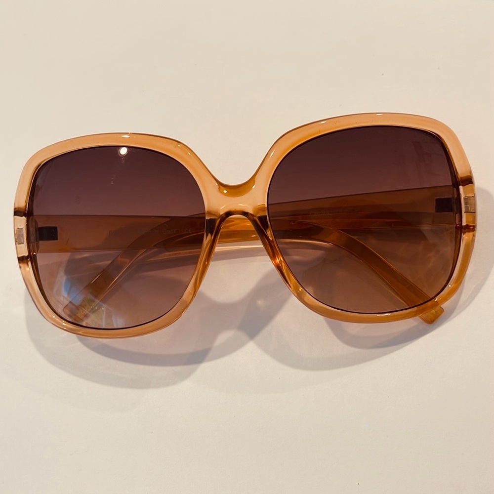 Champagne Color Transparent Sunglasses